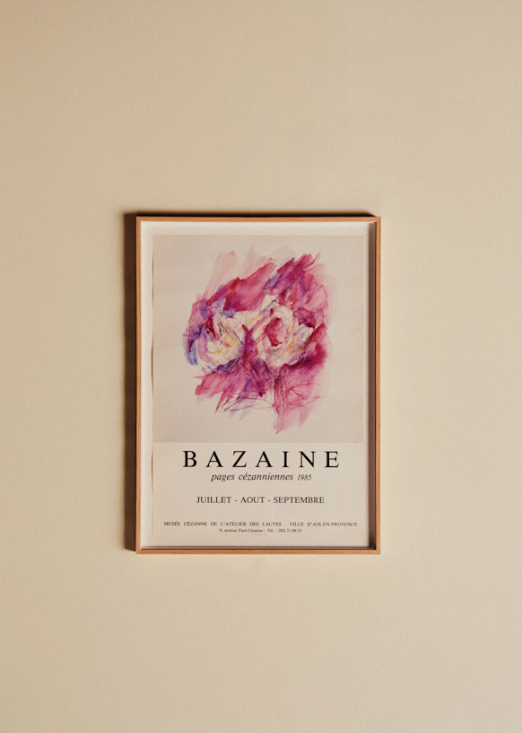Affiche Musée Cézanne of l'atelier of Lauves, Bazaine, 1985