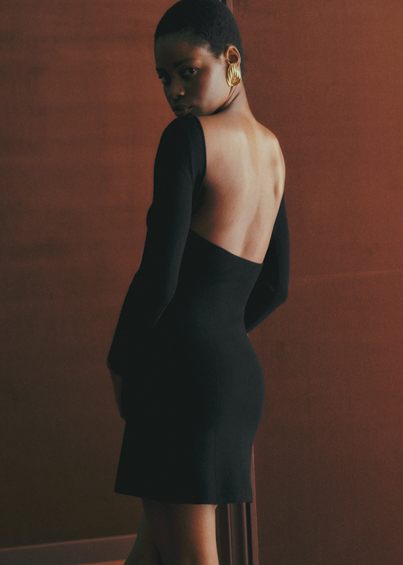 Robe Livie - Noir - Viscose ECOVERO™ LENZING™ - Sézane