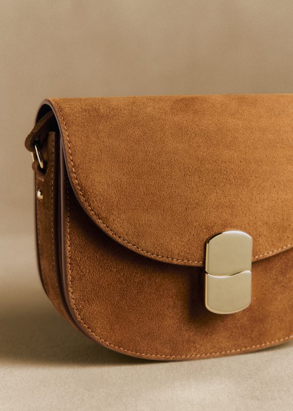 Claude フラップバッグ - レオパード - 牛革 - Sézane