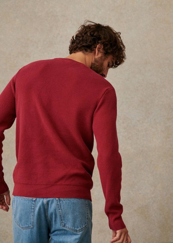 Bree Jumper - Red - Organic Cotton - Octobre Éditions