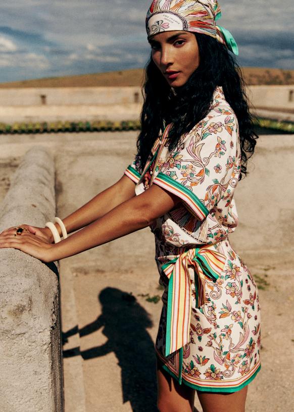 Livia Shirt - Sézane x Inoui Editions - Chance Print - Viscose