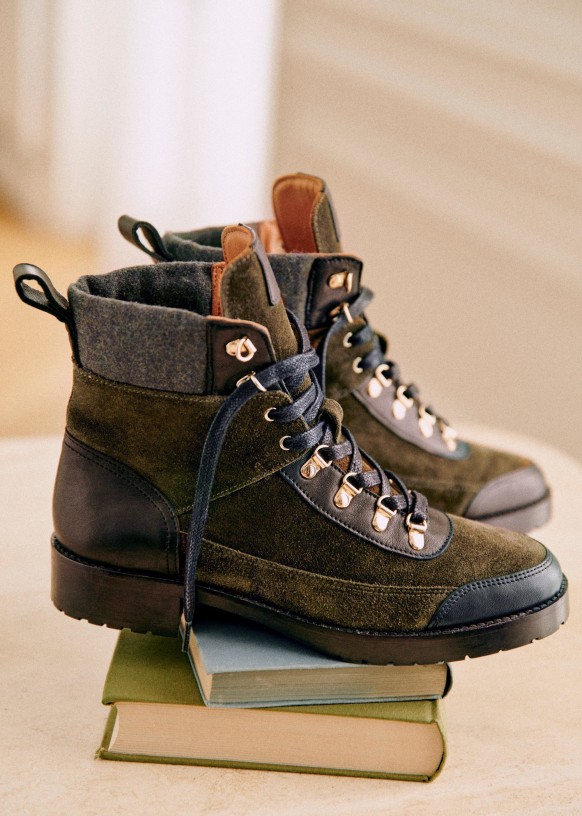 Sezane lace up boots deals