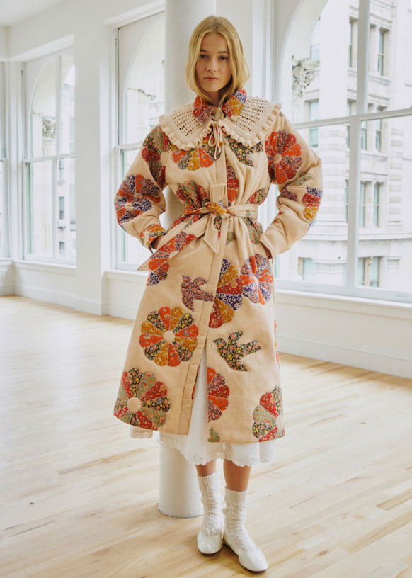 Ludwig Coat - Sézane x SEA NY - Woodstock Patchwork - Organic