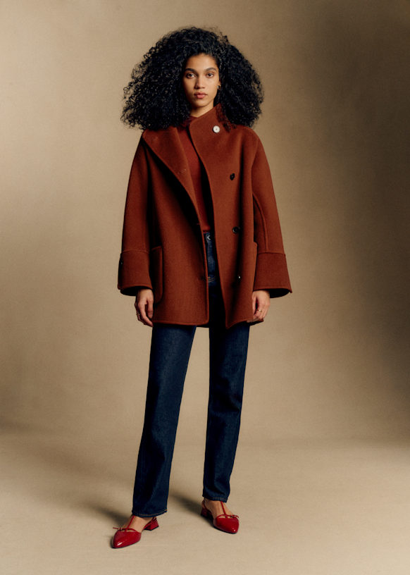 Rafael コート - マスタード - ウール - Sézane