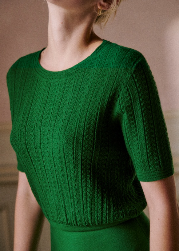 sezane green wool dress Lorette Dress - Szane - Perfect Green - XS