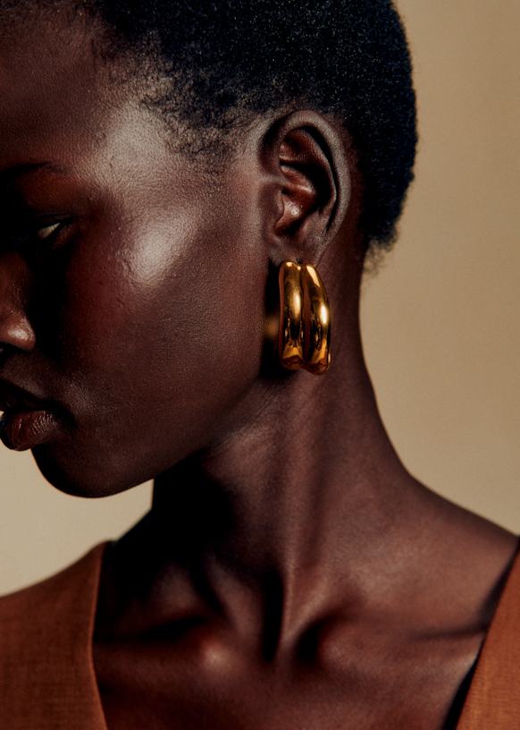 Mariza Earrings - Gold - Brass - Sézane