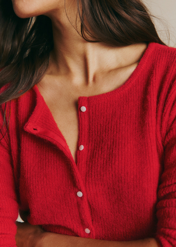 新品 sezane gaspard crop カーディガン Gaspard Crop Cardigan - Ecru - Super kid mohair - Sézane