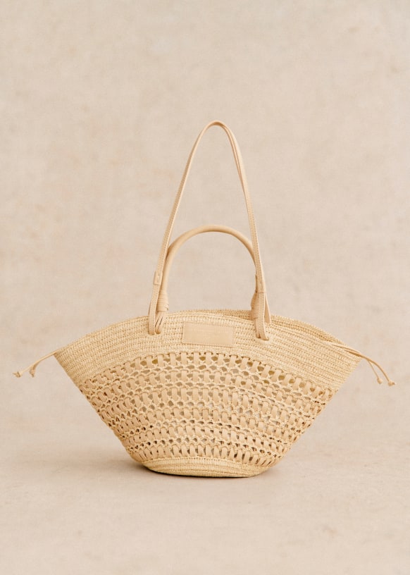 Sezane straw bag clearance