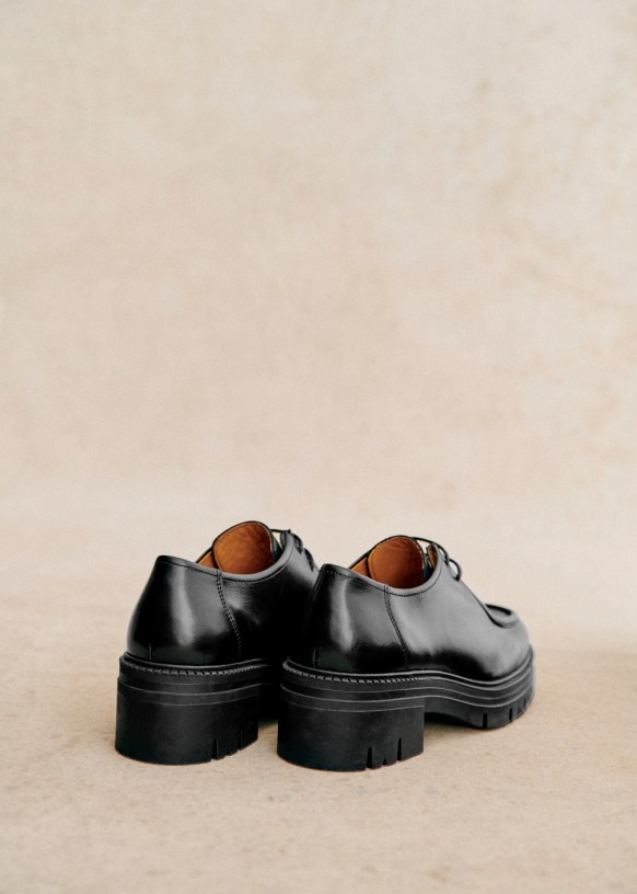 Markus Derbies Glossy Black Bovine leather Sezane