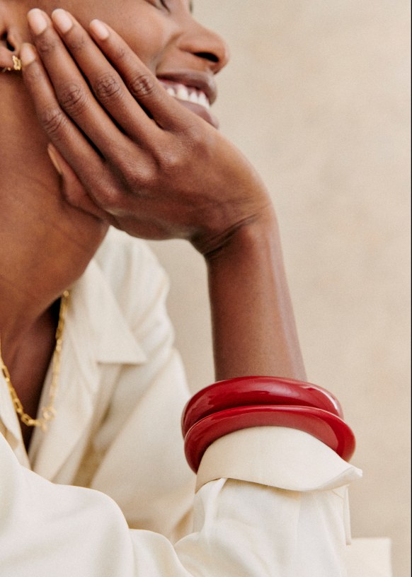 Luca Bracelet Set - Denim - Resin - Sézane