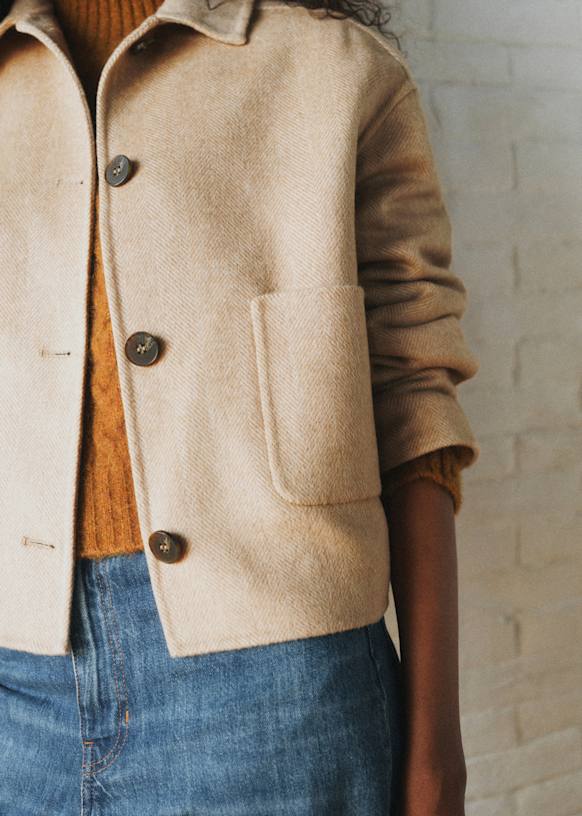 Mia ジャケット - デニムブルー - オーガニックコットン