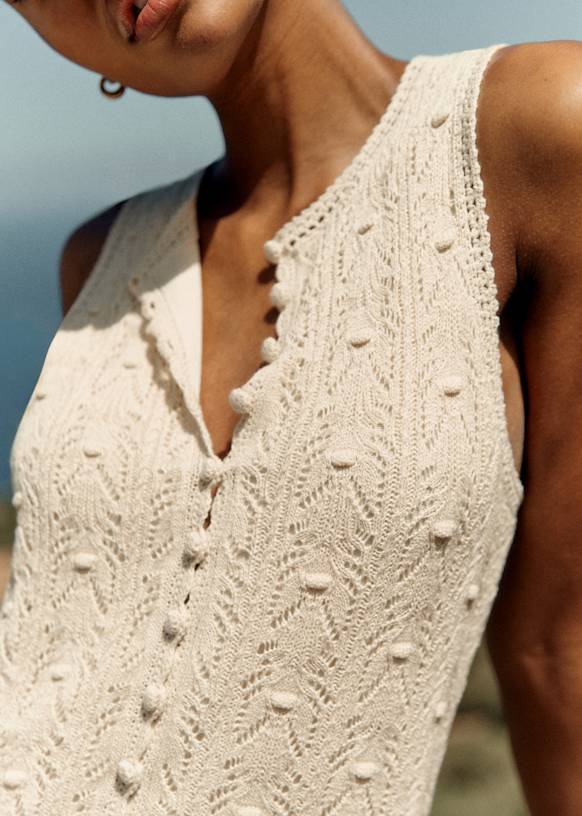 Willa Dress - Cream - Organic cotton - textile made from organic
