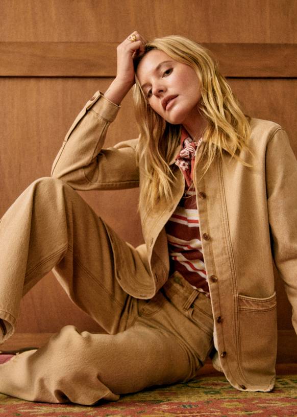 Will Jacket - Ecru - Organic cotton - organic textile - Sézane