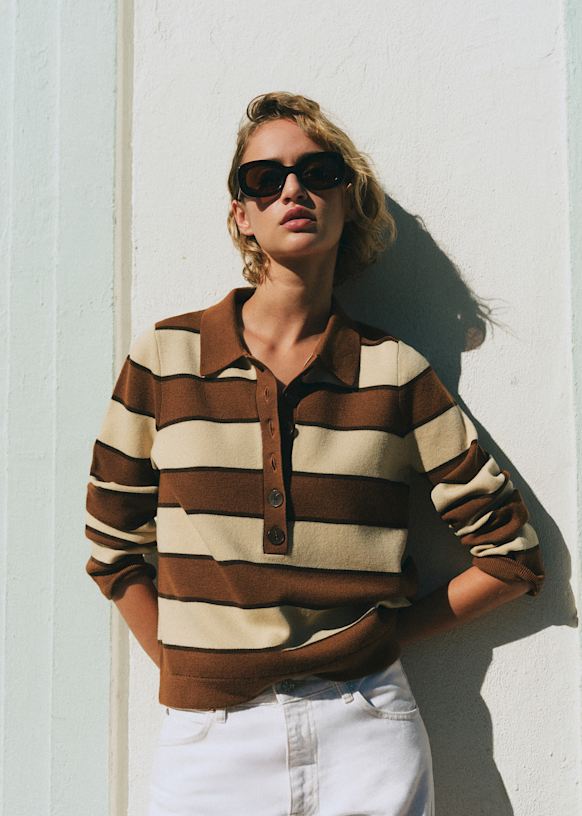 Selene Sweater - Cream / Havana