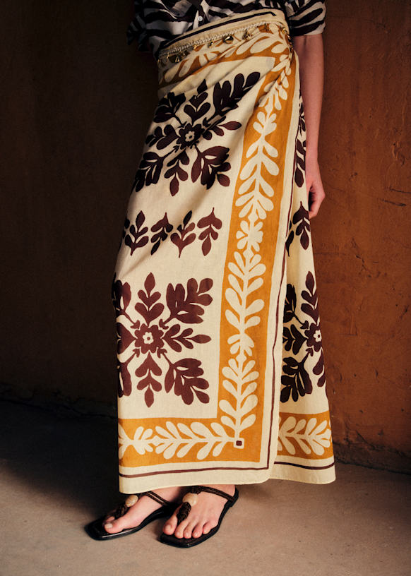 Winston Scarf - Cesaria Print - Organic Cotton - Sézane