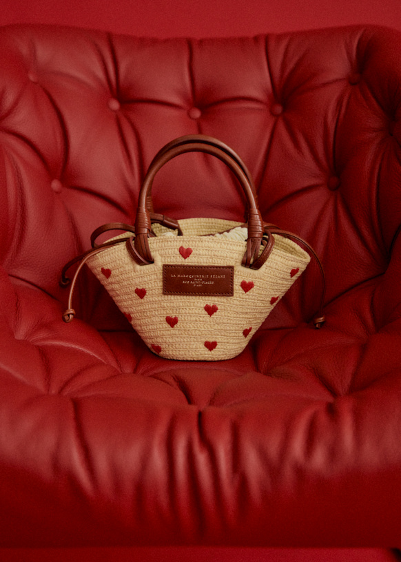 Justine Mini バスケット - ナチュラルラフィア - ラフィア - Sézane