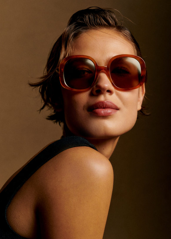Georgia sunglasses Brown Tortoiseshell Acetate Octobre ditions