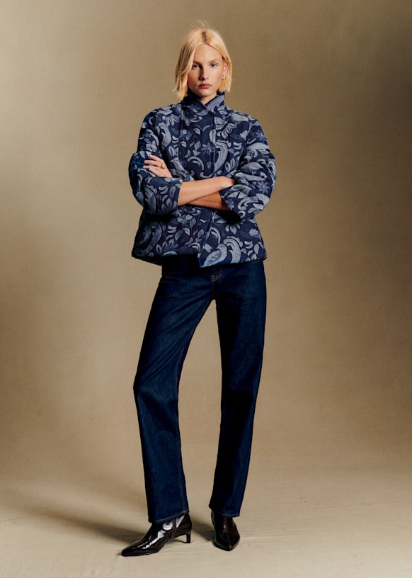 Kalvin Jacket - Sézane x Antoinette Poisson - Embroidered Blue