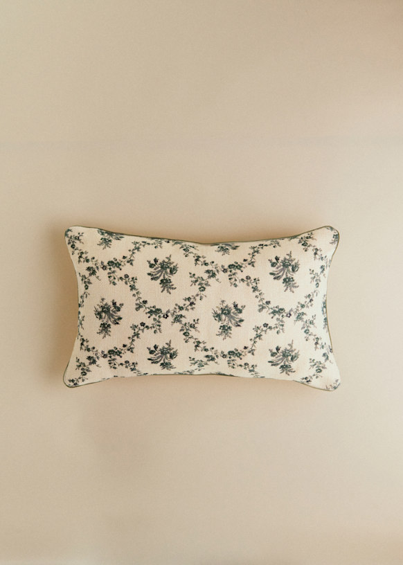 Coussin Imprimé - Petit Modèle - Croisillons Bleu