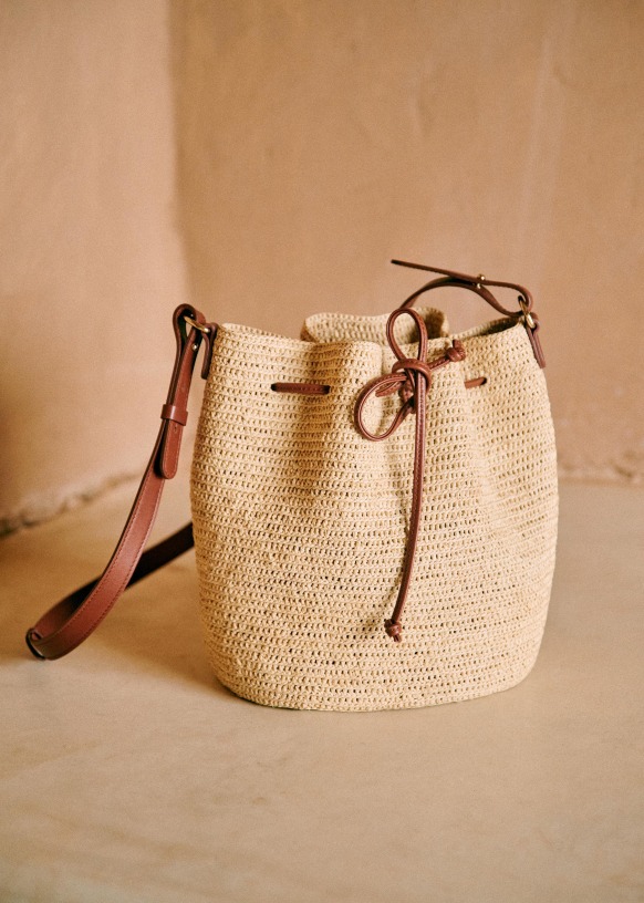 Sac raphia sezane clearance