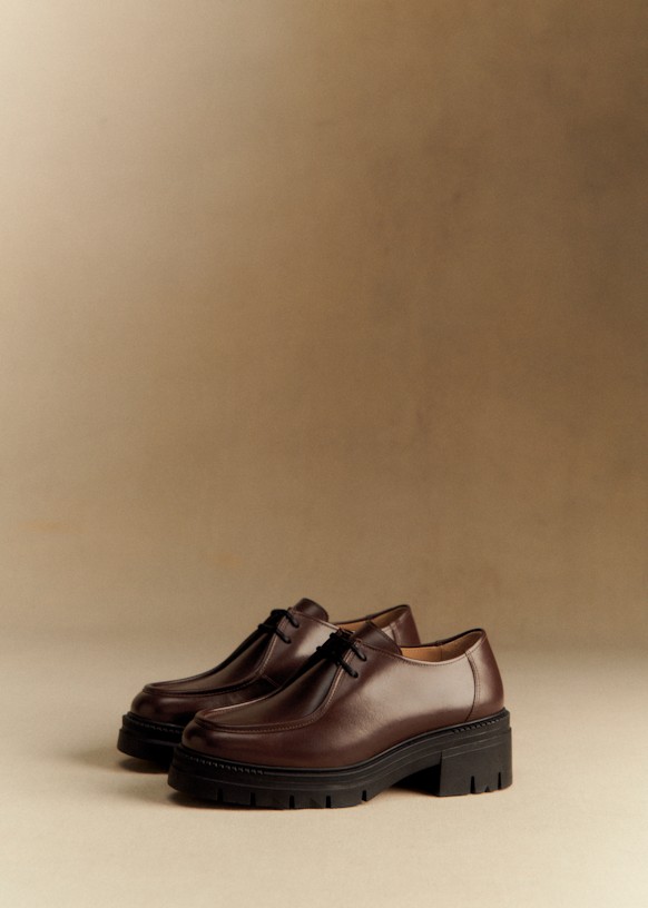 Markus Loafers - Glossy Chocolate - Bovine leather - Sézane