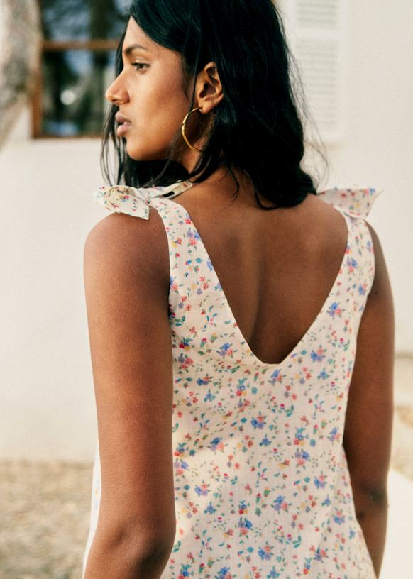 Lara Blouse - Melia Print - Organic Cotton - Sézane