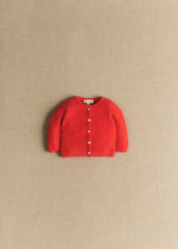 Gaspard Cardigan - Red - Super kid mohair - Sézane