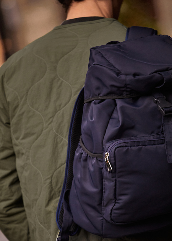 Sac a dos Curren Marine Polyamide recycle Sezane
