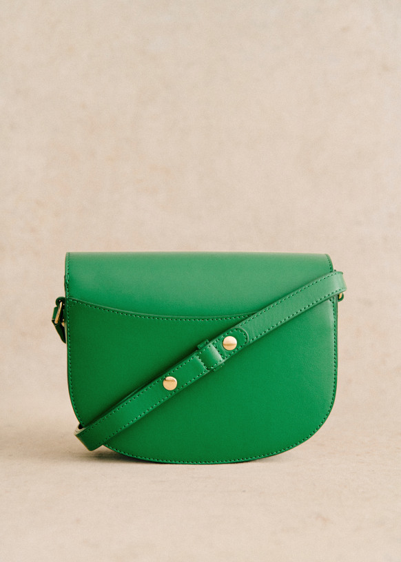 Sac Claude Vert Lisse Sezane