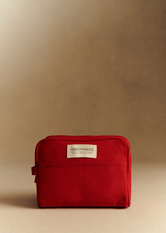 Large Toiletry Bag - Ecru - Cotton - Sézane