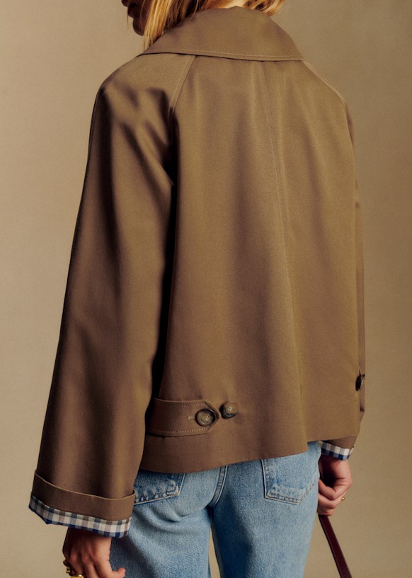 Bobby Jacket - Light Beige - Organic Cotton - Sézane