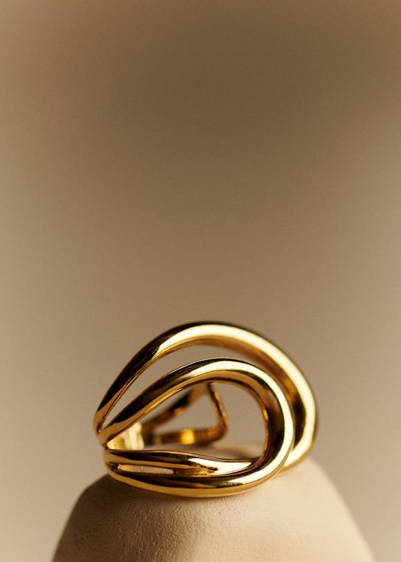SEZANE セザンヌ　アップサイクル真鍮製ゴールドリング Auxane Ring - Gold - Majority recycled brass - Sézane