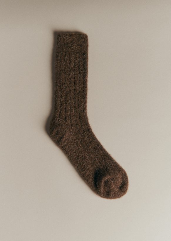 Mina Socks - Taupe - Baby Alpaca - Sézane