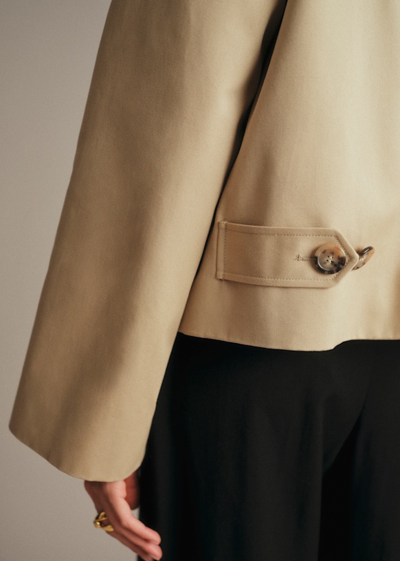 Bobby Jacket - Camel - Organic cotton - organic textile - Sézane