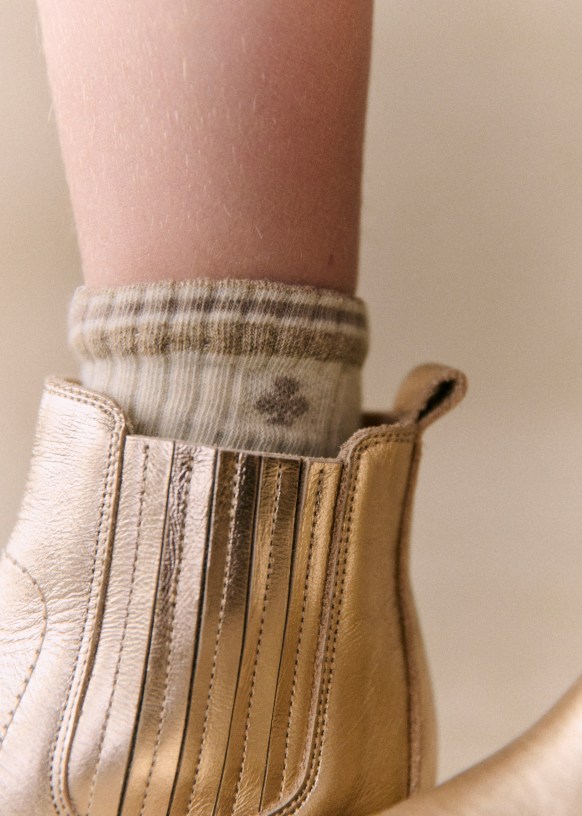 Sezane gold boots online