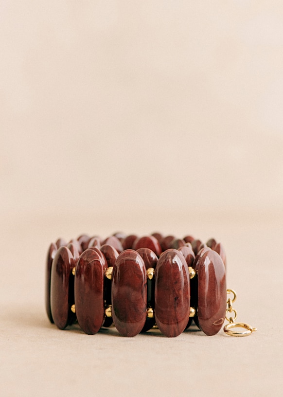 Octavie Belt - Mahogany - Resin - Sézane