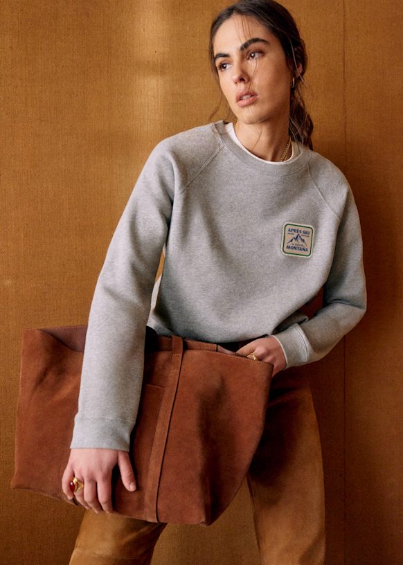 Montana Sweat-Shirt - Sézane x Lucia Vergara - Grey - Organic