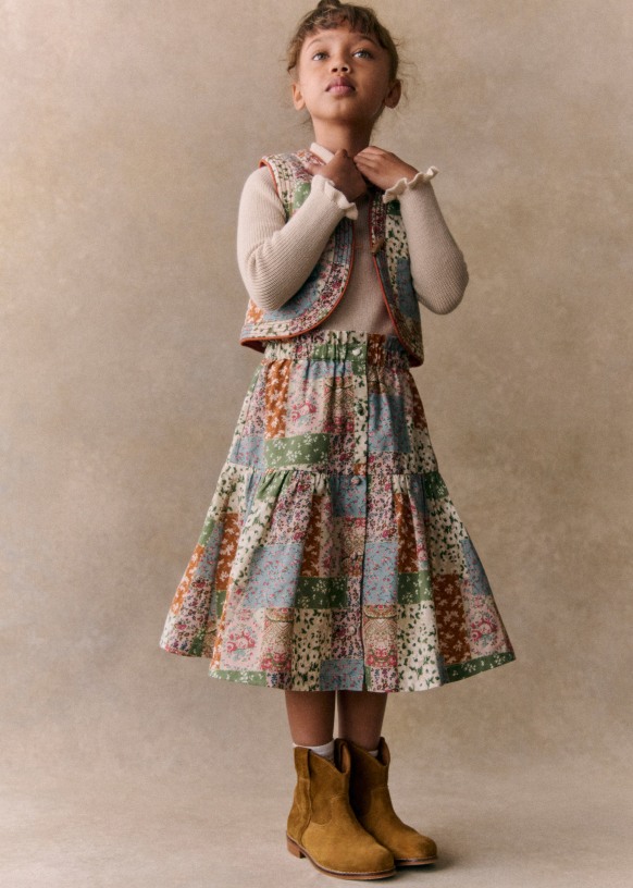 Cotton skirt flowers online