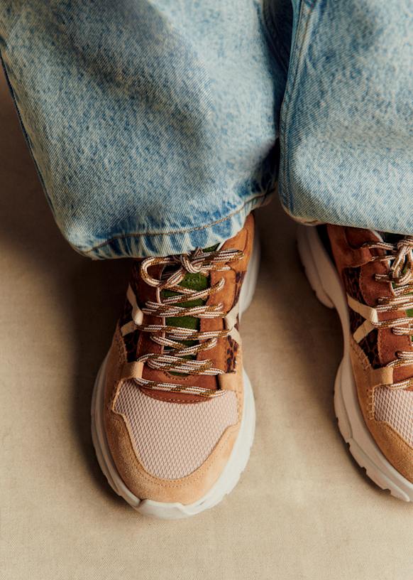 James Trainers - Sage Multi - Bovine leather - Sézane