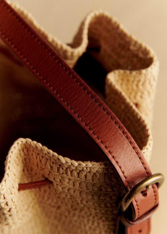Mini Farrow Raphia Bag - Natural Beige - Raffia - Sézane