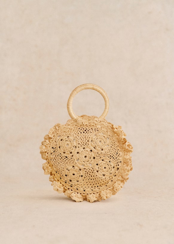 Zina Basket Natural Raffia Raffia Sezane