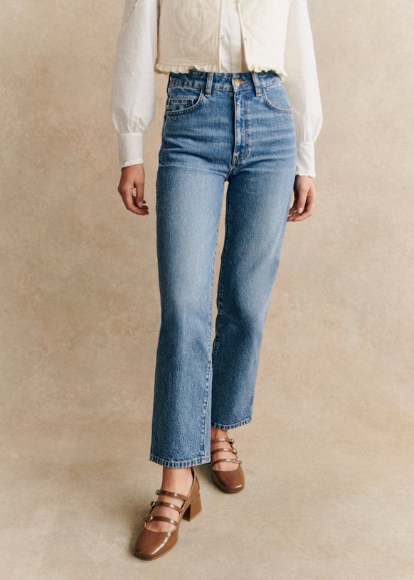 ハイウェスト、スリムフィット、ストレートパンツ＆ジーンズ