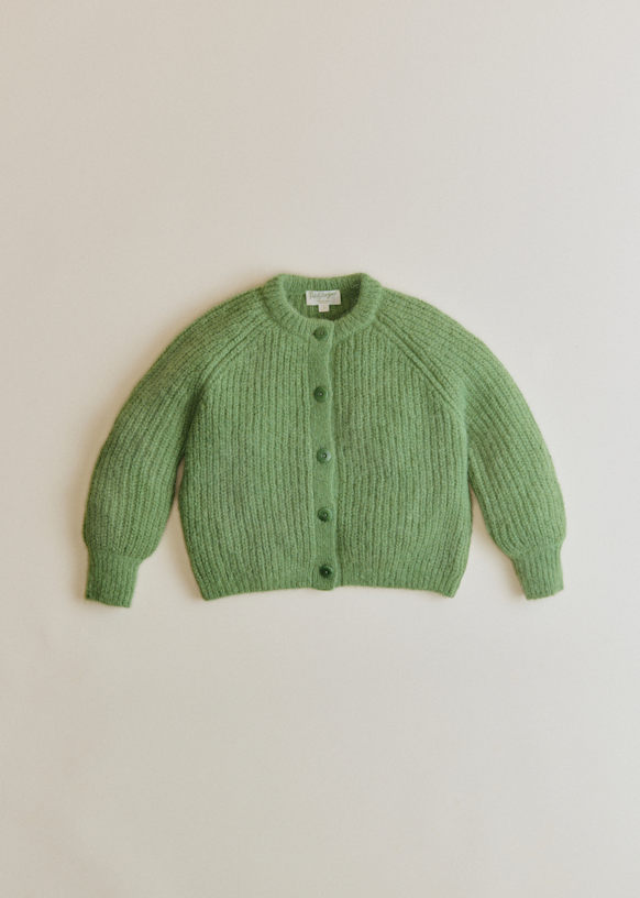 Emile Cardigan - Garden Green - Alpaca - Sézane