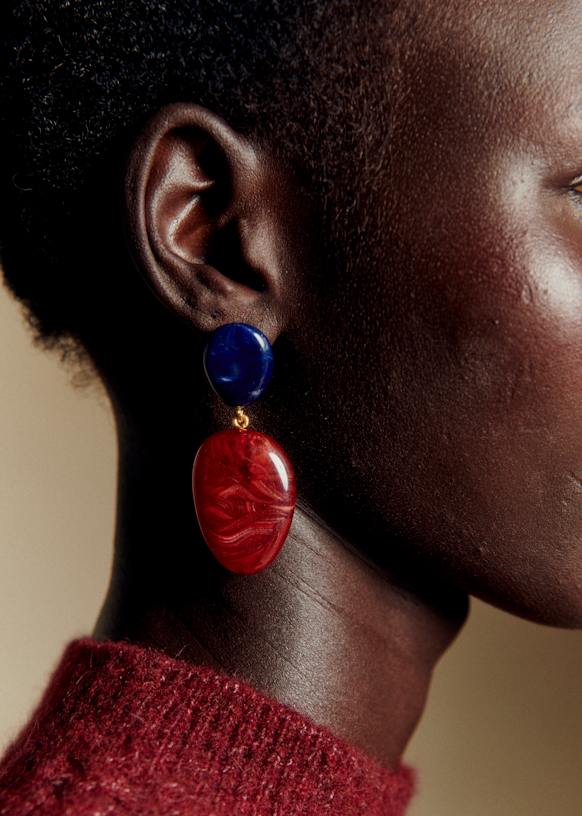 アクセサリー Charlee earring M brass SJX W】DIAMOND BAR PIERCED EARRING(6ZP5050)｜SJX公式ONLINE STORE