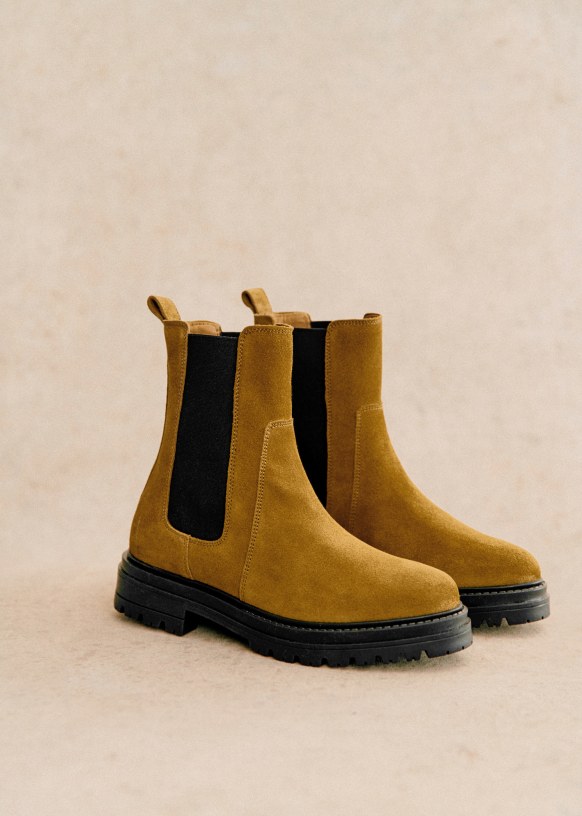 Lena Low Boots Tan Sézane