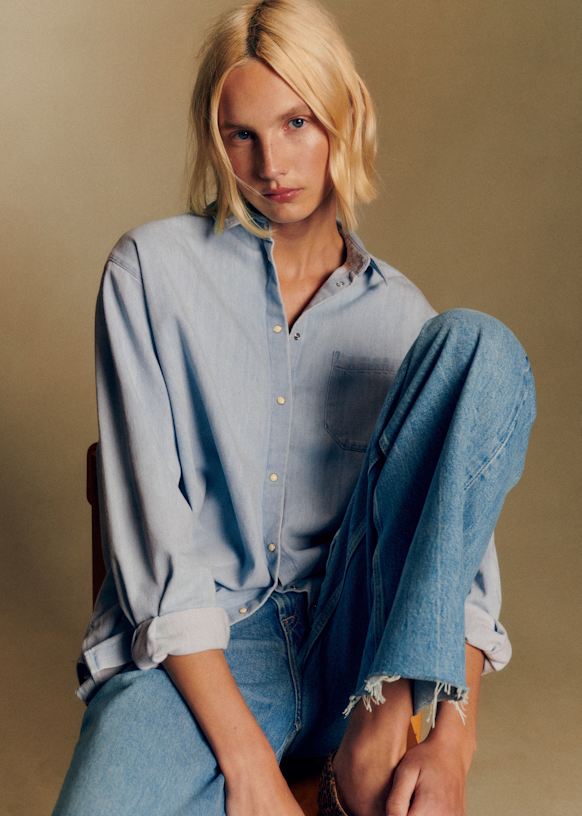 Max Shirt - Striped blue - Sézane