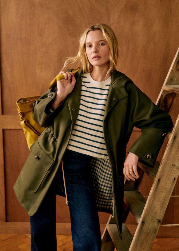 Hugo Parka - Olive Green - Organic Cotton - Sézane