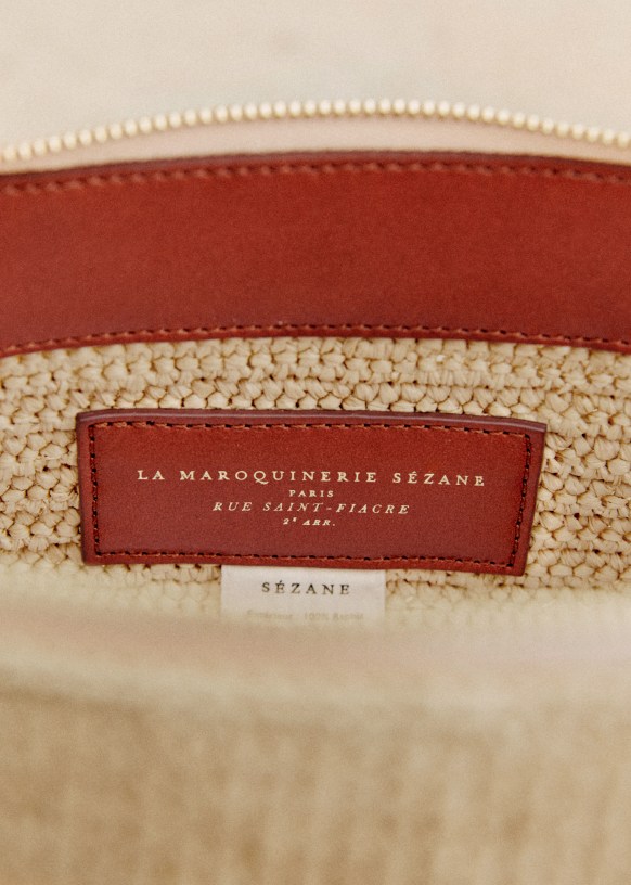 Isabelle Bag Natural woven raffia Raffia Sezane