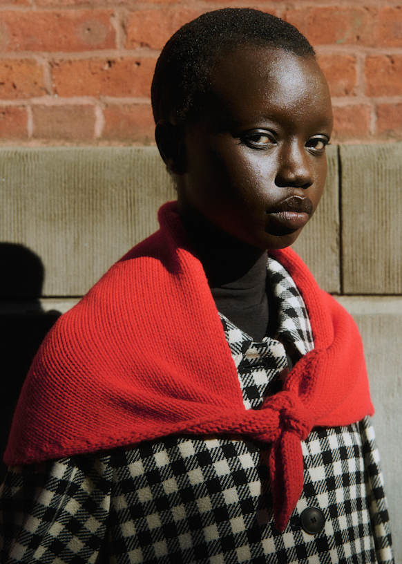 Gabriel コート - 白黒ギンガムチェック - GRS認定リサイクルウール