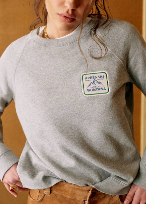 Montana Sweat-Shirt - Sézane x Lucia Vergara - Grey - Organic